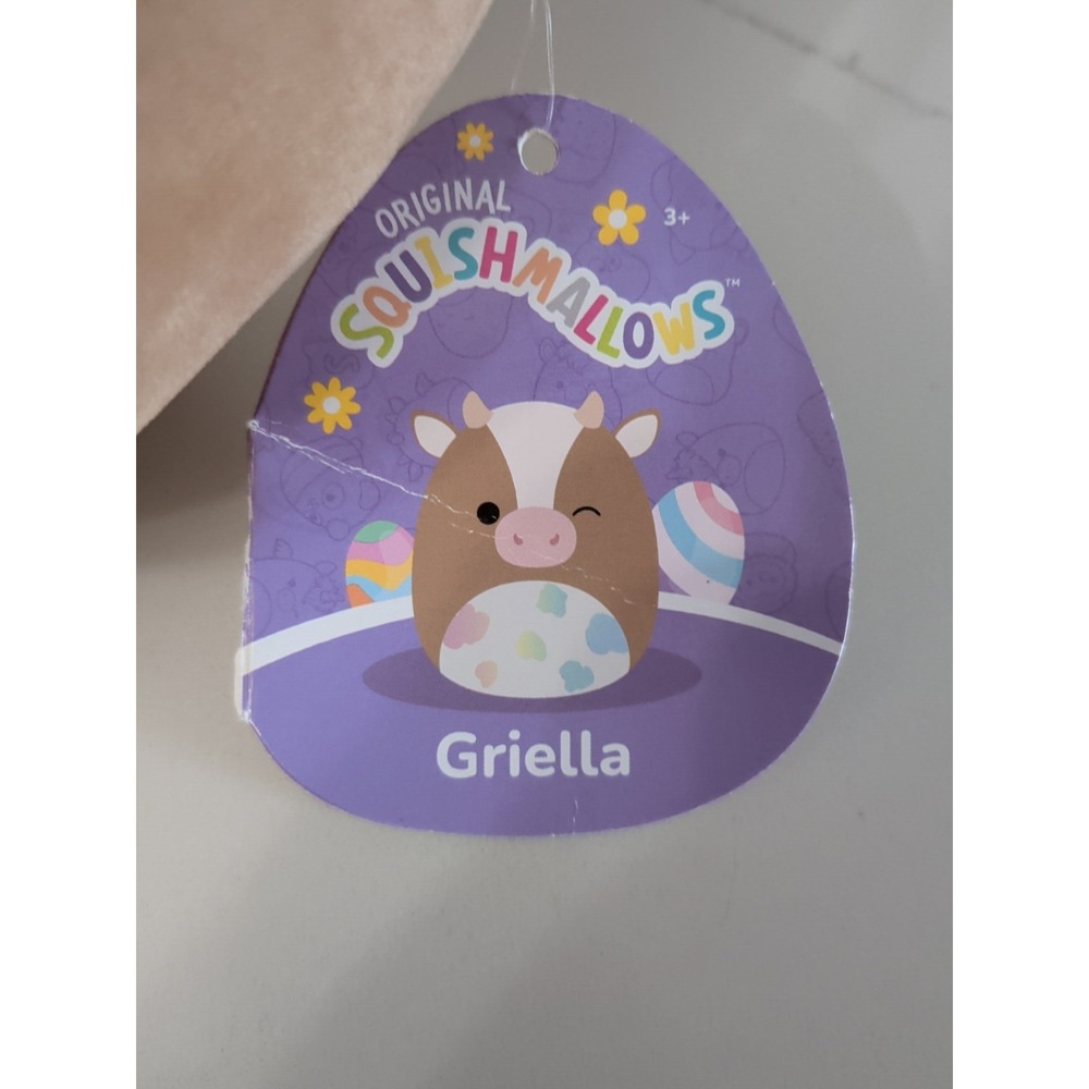 Squishmallows 7.5" Griella Brown Rainbow Spot Cow Release 2022 Kellytoy - Picture 5 of 5